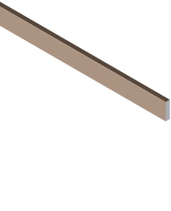 Light Bronze Anodised Aluminium Flat Bar 12mm