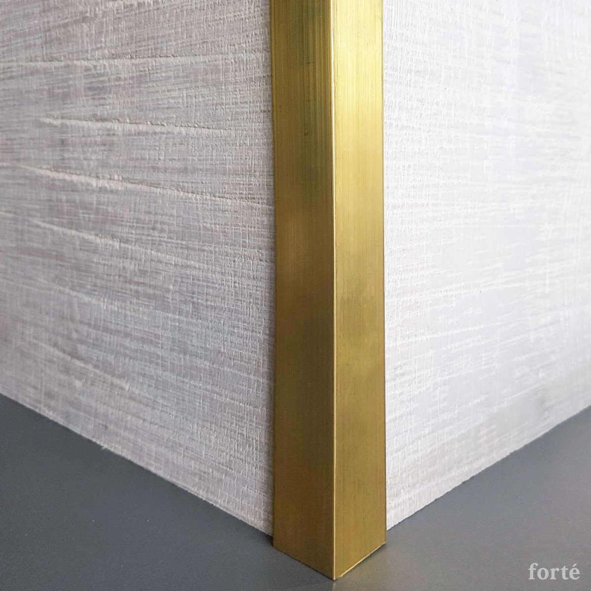 Unfinished Brass Angle Bar 19mm Decorative Trim Forté NZ